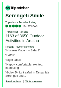 Reviews about Serengeti Smile