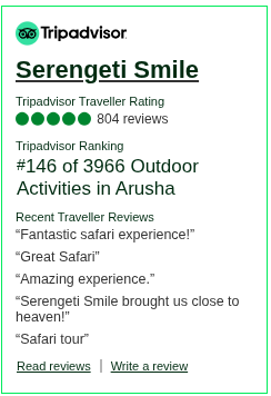 Reviews about Serengeti Smile