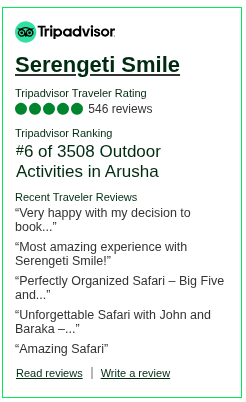 Reviews about Serengeti Smile
